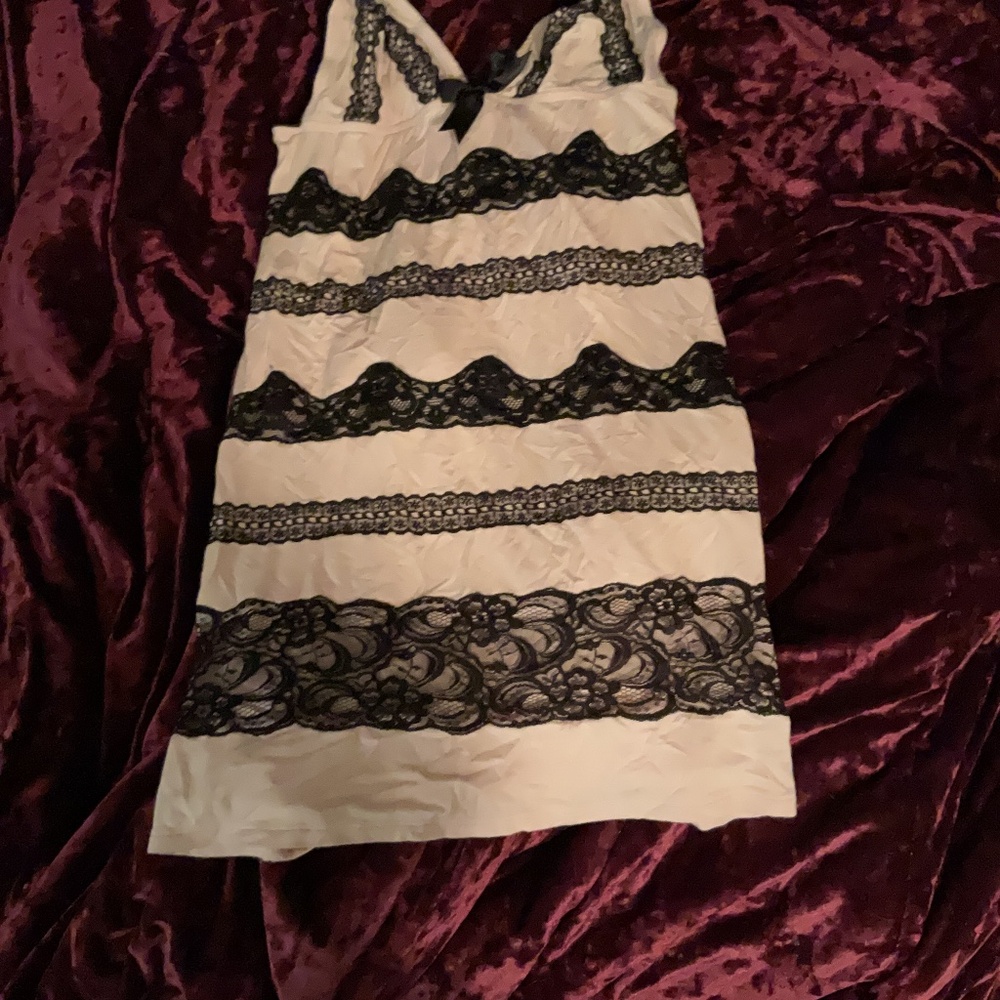 Small pink and black Victoria Secret top